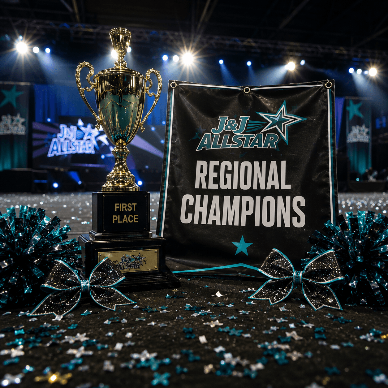 Senior Elite brought home 1st at Regionals this weekend! 🏆